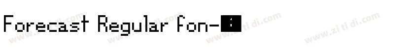 Forecast Regular fon字体转换